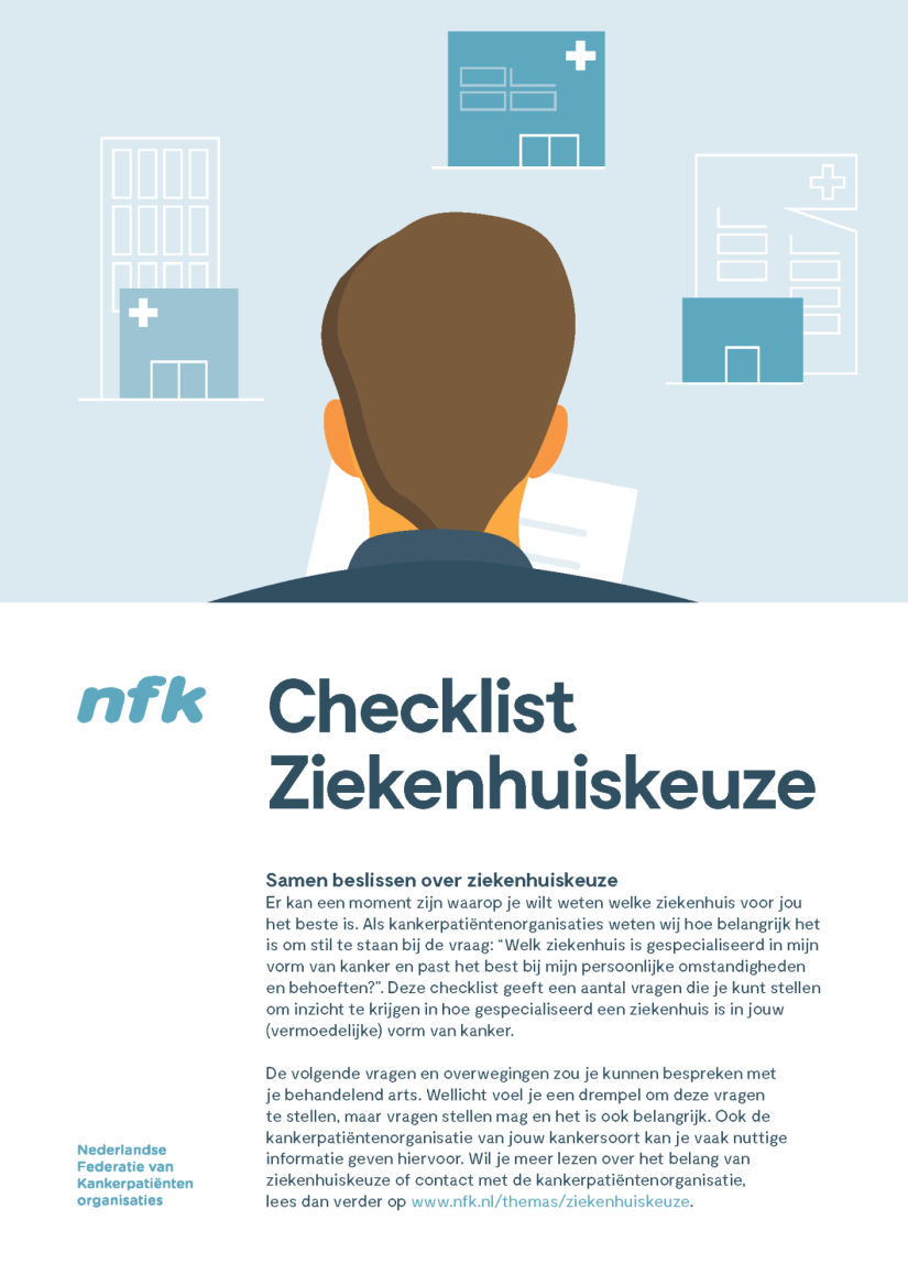 NFK Checklist Ziekenhuiskeuze Voorblad Pagina 1